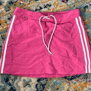 California cover size 9/10 pink striped beach skirt 90s